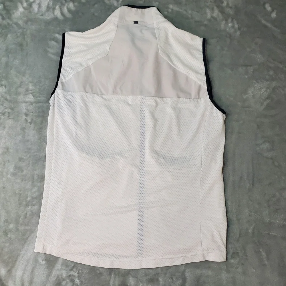 Master‎ Bear Golf Wear Mens White Full Zip Performance Vest Sleeveless Size 105